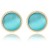 Blue Opal Stud Earrings